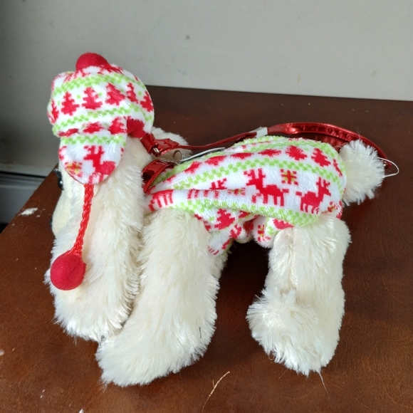 ✓Poochie & Co poodle dog puppy Christmas purse plush bag new without tags - Picture 4 of 15